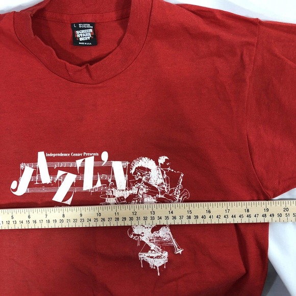 VTG Independence Center Jazzin On The River SS President USA Made Shirt 80s 90s - Picture 11 of 12